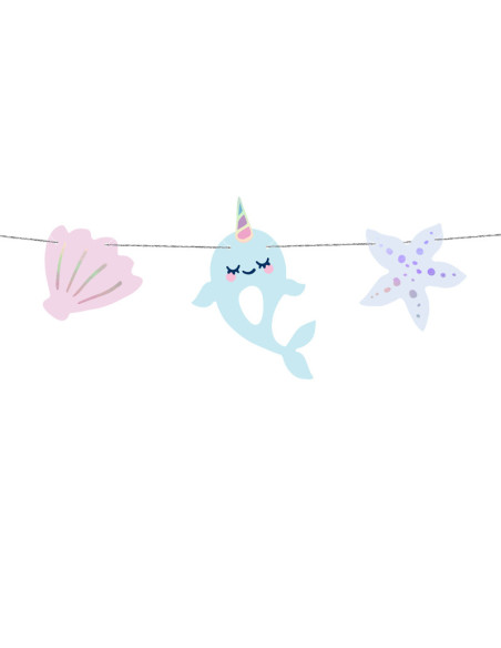 Girlanda Narwal, mix, 1m