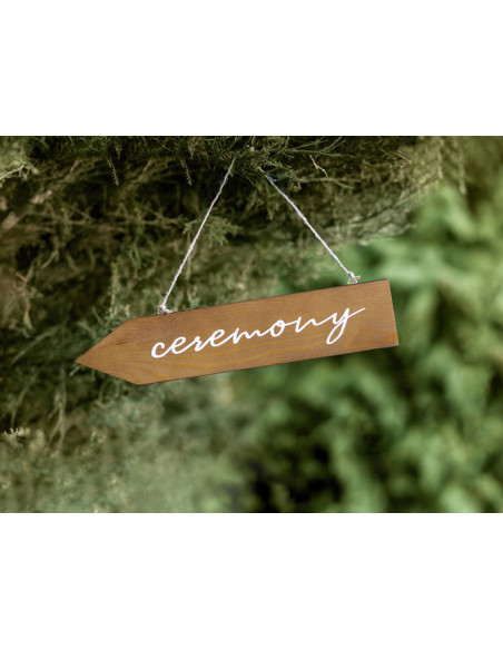 Drewniany drogowskaz  Ceremony, 36x7,5cm