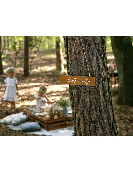 Drewniany drogowskaz Kids only, 36x7,5cm