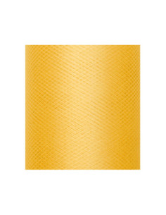 Tiul gładki, sztywny, żółty, 0,3 x 50m (1 szt. / 50 mb.)