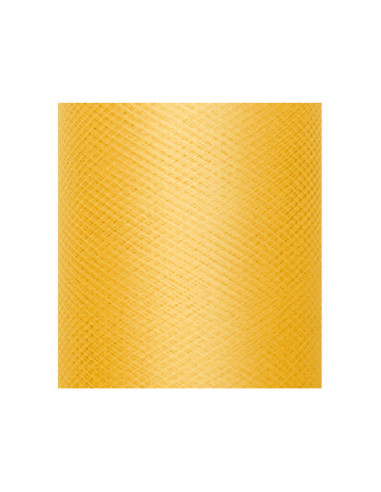Tiul gładki, sztywny, żółty, 0,3 x 50m (1 szt. / 50 mb.)