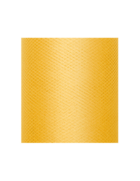 Tiul gładki, sztywny, żółty, 0,3 x 50m (1 szt. / 50 mb.)