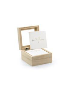 Księga gości - pudełko na porady, 9,5x9,5x6cm, angielska wersja językowa