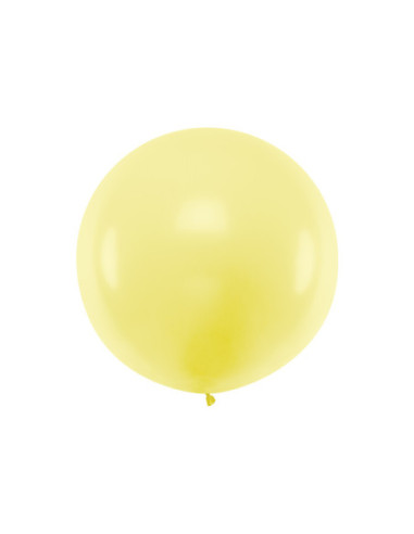Balon okrągły 1m, Pastel Light Yellow