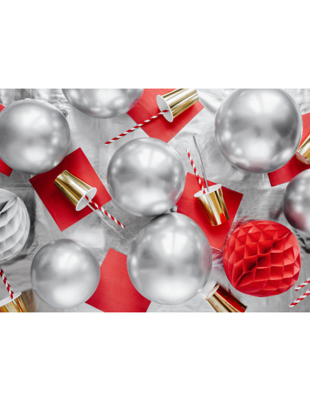 Balony Glossy 30cm, srebrny (1 op. / 50 szt.)