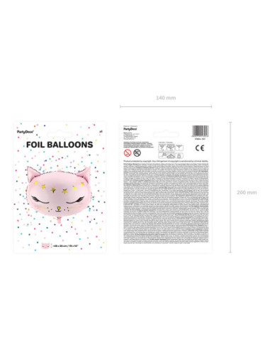 Balon foliowy Kotek, 48x36cm