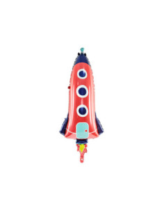 Balon foliowy Rakieta, 44x115cm, mix