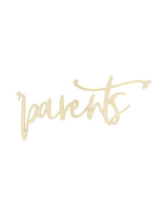 Zawieszka na krzesło - Parents, naturalne drewno