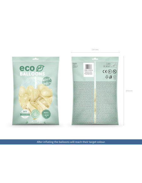 Balony Eco 26cm, transparentny (1 op. / 100 szt.)