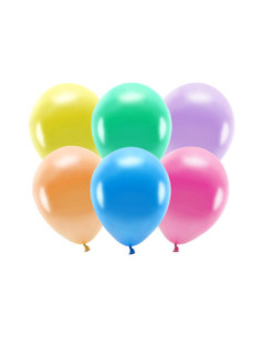 Balony Eco 26cm metalizowane, mix (1 op. / 100 szt.)