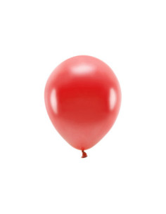 Balony Eco 26cm metalizowane, czerwony (1 op. / 100 szt.)