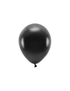 Balony Eco 26cm metalizowane, czarny (1 op. / 100 szt.)