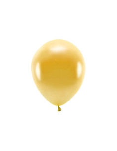 Balony Eco 26cm metalizowane, złoty (1 op. / 100 szt.)
