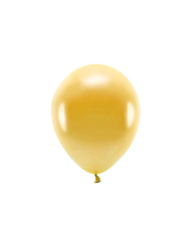 Balony Eco 26cm metalizowane, złoty (1 op. / 100 szt.)
