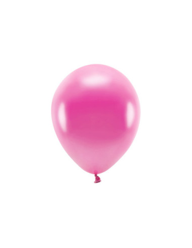 Balony Eco 26cm metalizowane, fuksja (1 op. / 100 szt.)
