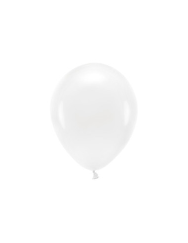 Balony Eco 26cm pastelowe, biały (1 op. / 100 szt.)