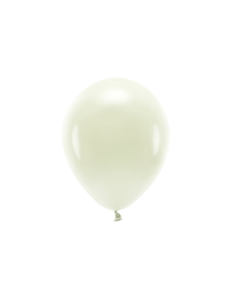 Balony Eco 26cm pastelowe, kremowy (1 op. / 100 szt.)