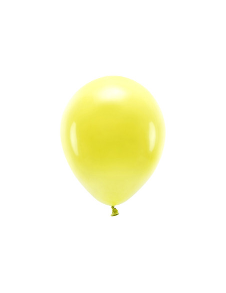 Balony Eco 26cm pastelowe, żółty (1 op. / 100 szt.)