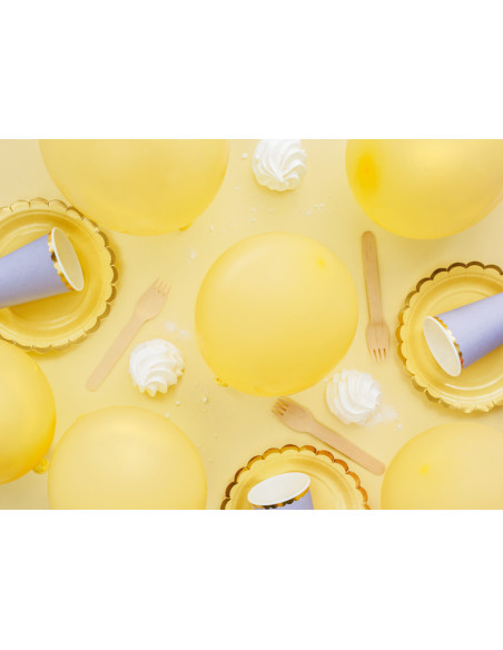 Balony Eco 26cm pastelowe, żółty (1 op. / 100 szt.)