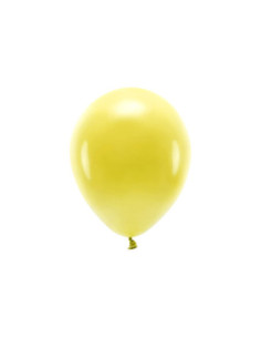 Balony Eco 26cm pastelowe, ciemny żółty (1 op. / 100 szt.)