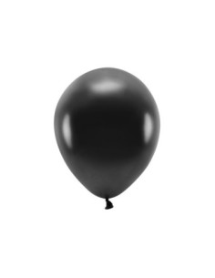 Balony Eco 30cm metalizowane, czarny (1 op. / 100 szt.)