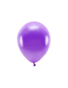 Balony Eco 30cm metalizowane, fiolet (1 op. / 100 szt.)