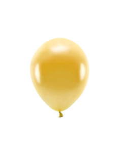 Balony Eco 30cm metalizowane, złoty (1 op. / 100 szt.)