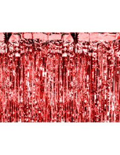 Kurtyna Party, czerwony, 90 x 250cm