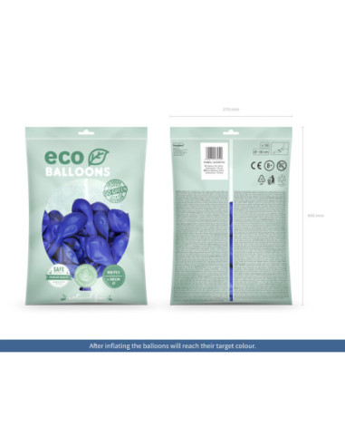 Balony Eco 30cm pastelowe, ultramaryna (1 op. / 100 szt.)