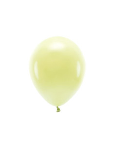 Balony Eco 30cm pastelowe, jasny żółty (1 op. / 100 szt.)