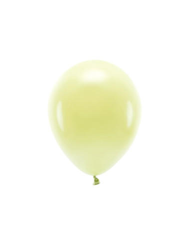 Balony Eco 30cm pastelowe, jasny żółty (1 op. / 100 szt.)