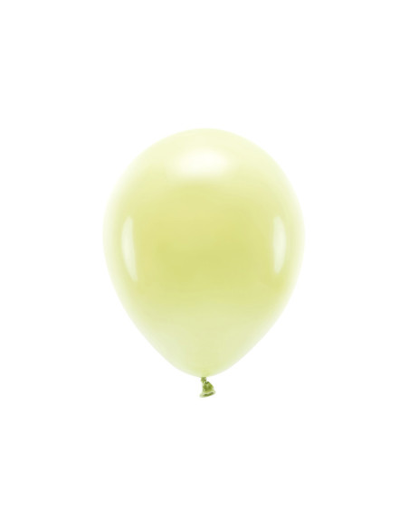 Balony Eco 30cm pastelowe, jasny żółty (1 op. / 100 szt.)