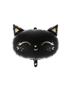 Balon foliowy Kotek, 48x36cm, czarny