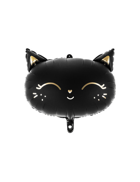 Balon foliowy Kotek, 48x36cm, czarny