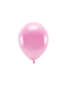 Balony Eco 26cm metalizowane, różowy (1 op. / 10 szt.)