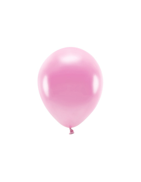 Balony Eco 26cm metalizowane, różowy (1 op. / 10 szt.)