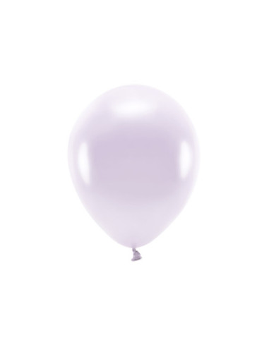 Balony Eco 30cm metalizowane, liliowy (1 op. / 10 szt.)