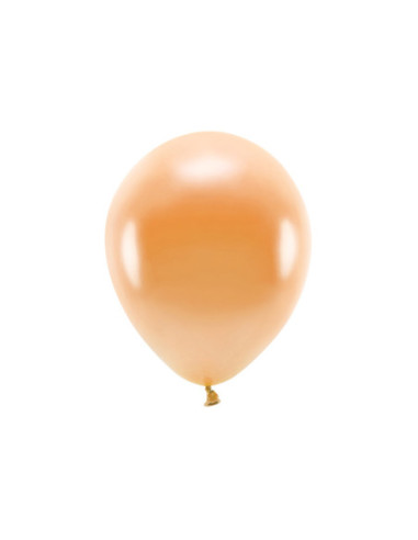Balony Eco 30cm metalizowane, pomarańczowy (1 op. / 10 szt.)