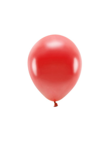 Balony Eco 30cm metalizowane, czerwony (1 op. / 10 szt.)