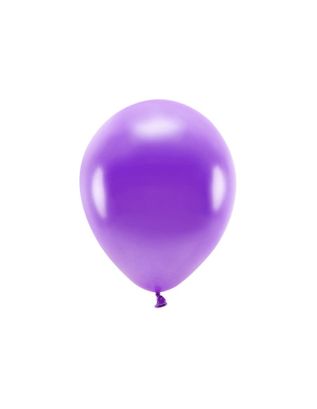 Balony Eco 30cm metalizowane, fiolet (1 op. / 10 szt.)