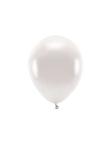 Balony Eco 30cm metalizowane, perłowy (1 op. / 10 szt.)