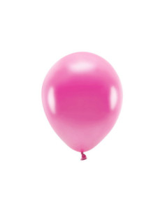 Balony Eco 30cm metalizowane, fuksja (1 op. / 10 szt.)