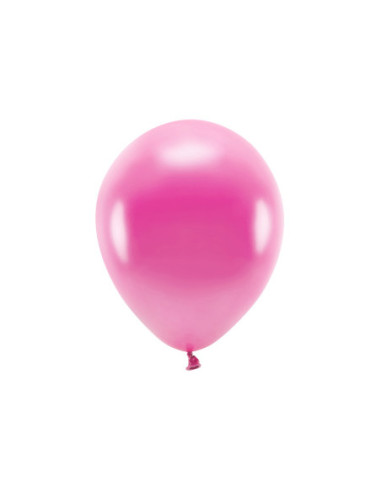 Balony Eco 30cm metalizowane, fuksja (1 op. / 10 szt.)
