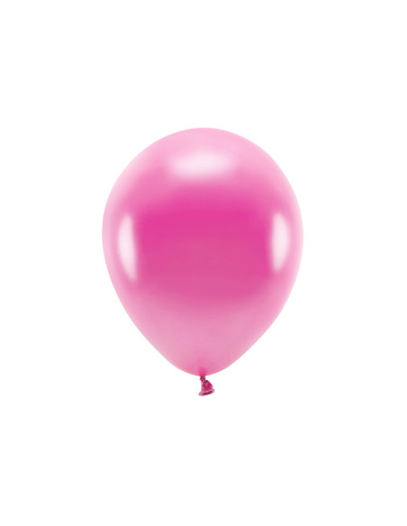 Balony Eco 30cm metalizowane, fuksja (1 op. / 10 szt.)