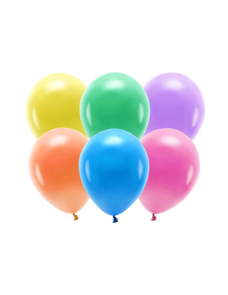 Balony Eco 30cm pastelowe, mix (1 op. / 10 szt.)