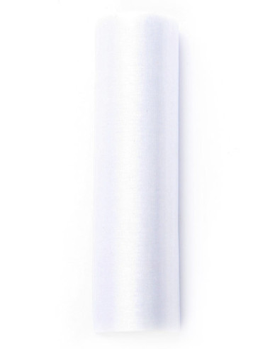 Organza Gładka, biały, 0,16 x 9m (1 szt. / 9 mb.)