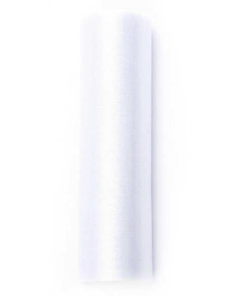 Organza Gładka, biały, 0,16 x 9m (1 szt. / 9 mb.)