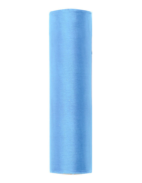 Organza Gładka, błękit, 0,16 x 9m (1 szt. / 9 mb.)