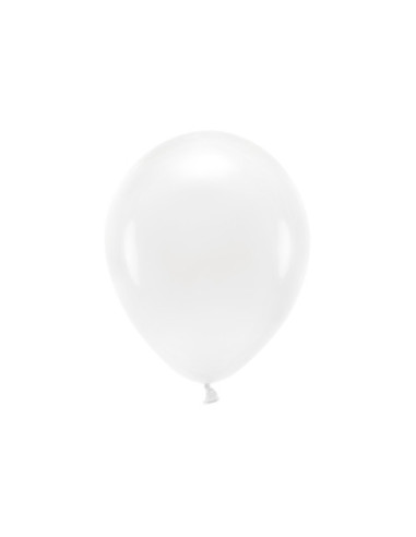 Balony Eco 30cm pastelowe, biały (1 op. / 10 szt.)